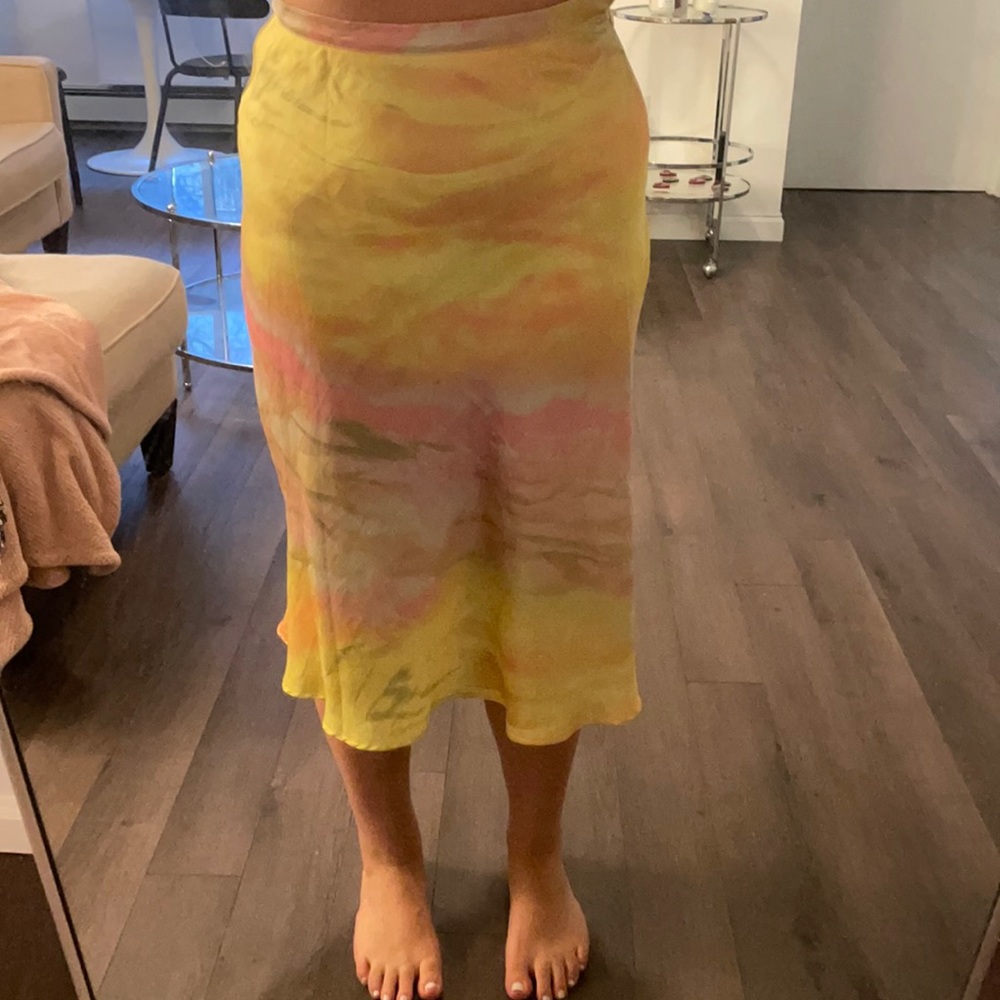 Colorful midi skirt